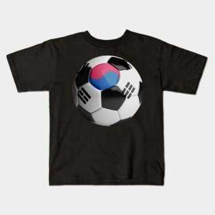 South Korean Soccer Ball Kids T-Shirt